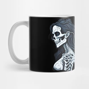 Cartoon Female Skeleton Mug
